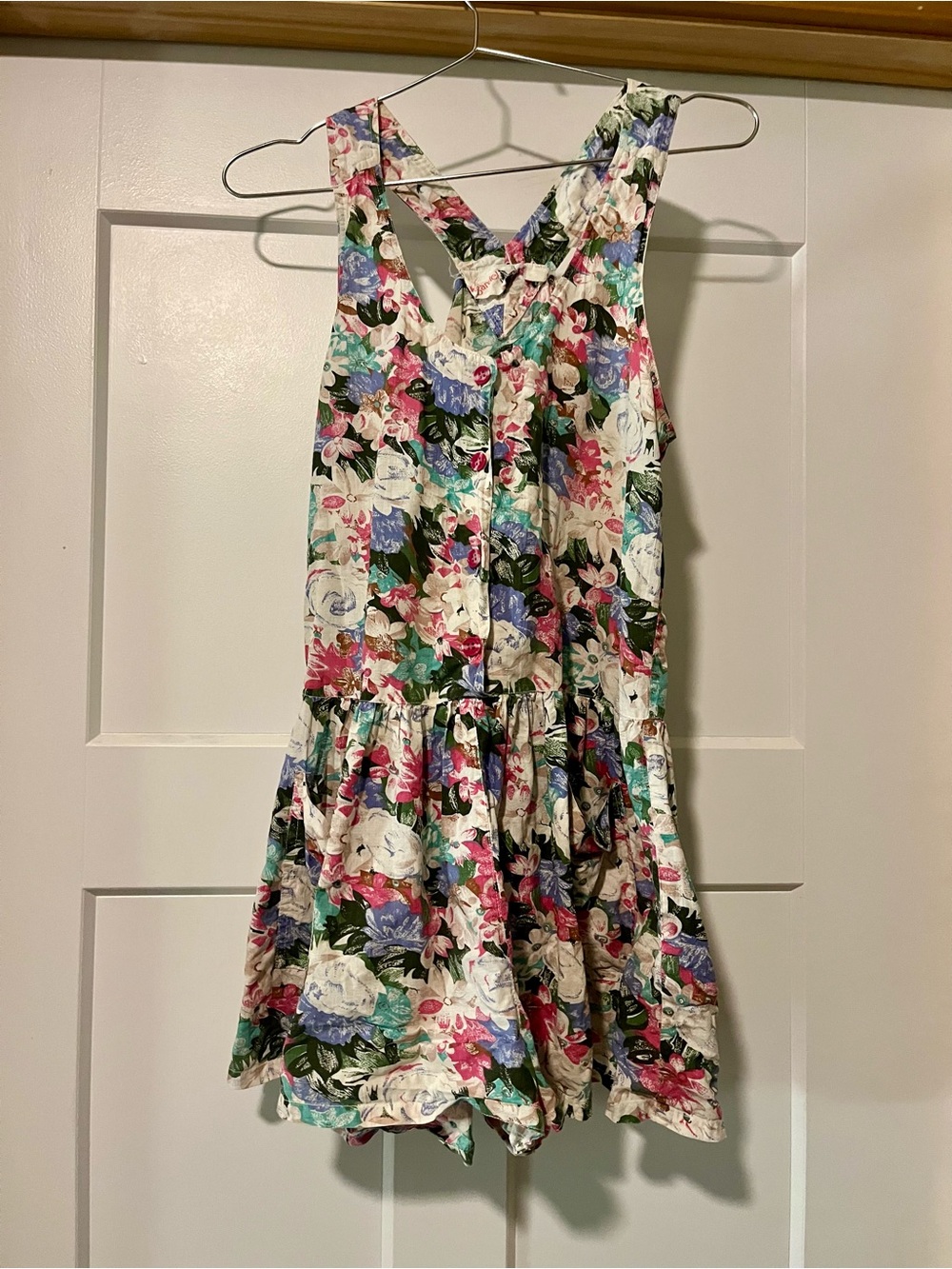 Women’s regardal vintage romper size small floral 80’s 90’s boho whimsical rare